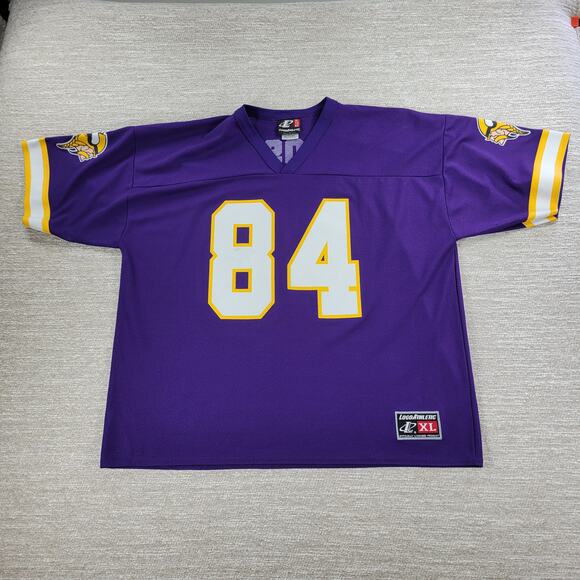 VTG Logo Athletic Randy Moss Jersey Mens XL Purple Minnesota Vikings NFL 90's - Picture 2 of 15